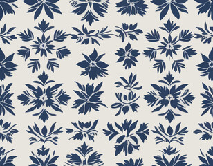 Traditional textile patterns with white background 