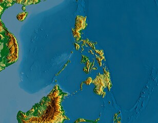 Topographic map of the Philippines (2)