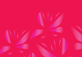 Abstract delicate pink gradient floral vector illustration pattern background forming layered folds with beveled edges, suitable for covers, women's products, posters, banners, flyers, websites, etc.