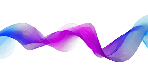 Abstract flowing ribbons of vibrant color (1)