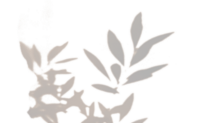 Abstract design of dark brown and gold leaves