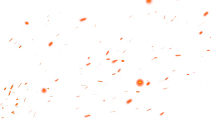 fire dust particles over transparent background overlay, Flying Fire Particles transparent background in png format. 3d render of fire embers, Fire flames isolated on white background