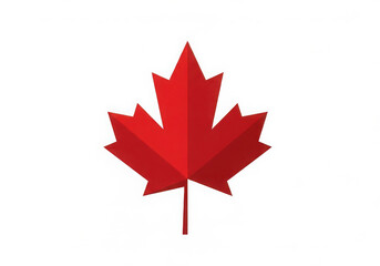 Fototapeta premium Iconic red maple leaf symbol of canada