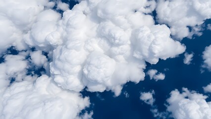 Naklejka premium Top-Down Aerial Image of Cloud Shadows Over Open Sea
