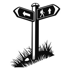 vector illustration of signpost