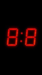 Red LED digits displaying 888 against a black background