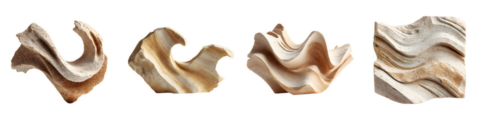 Abstract Stone Waves: Organic Forms and Textures for Natural Design
