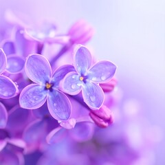 Close-up of vibrant purple lilac blossoms (1)