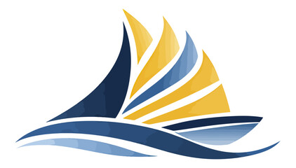 Abstract sail graphic design