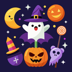 Fototapeta premium halloween seamless background