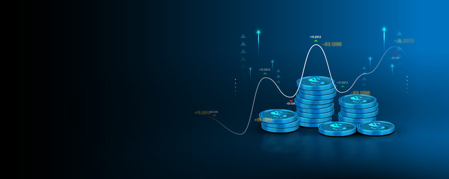 financial data analysis graph investing in the stock market Trading economic trends