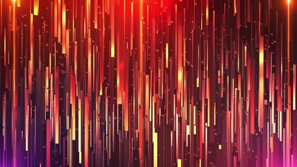 Art Deco 3D Empty space yellow orange - gold template for fashion event. particle lines rising awards stage background. streaks luxurious falling. Elegant particle rain, party performance stage screen - Powered by Adobe
