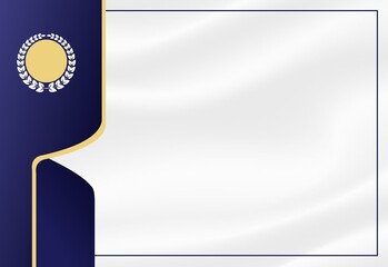 Elegant blue certificate background