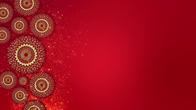 Diwali Festival banner. Traditional Indian Rangoli Card template floral mandala pattern. Decorative 3D background for Wedding, greeting cards, Birthday Invitation. Delicate Detailing Luxurious Deep