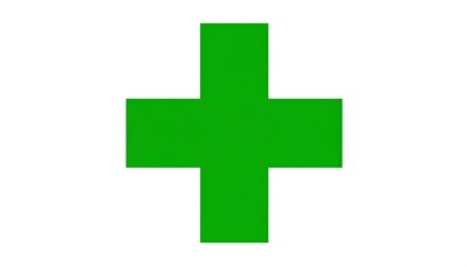 Simple green plus sign