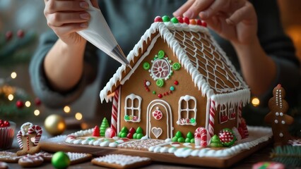 Gingerbread house decoration