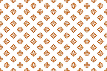 Fototapeta premium seamless damask pattern Seamless vector pattern, geometric, background, decorative pattern, wallpaper, art ornament, fabric, vintage. 
