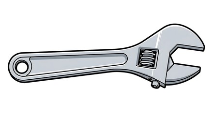 Obraz premium Adjustable Wrench A Comprehensive Guide to Selection, Use, and Maintenance