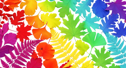 autumn leaves seamless pattern