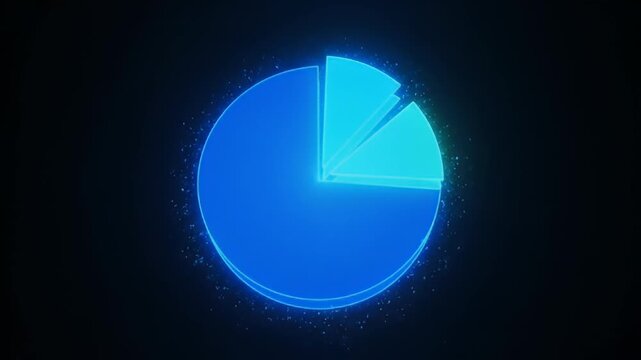 Abstract pie chart graphic design