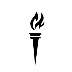 black flame torch icon