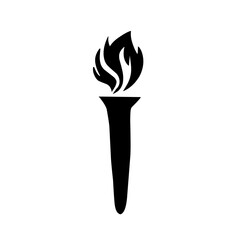 black flame torch icon