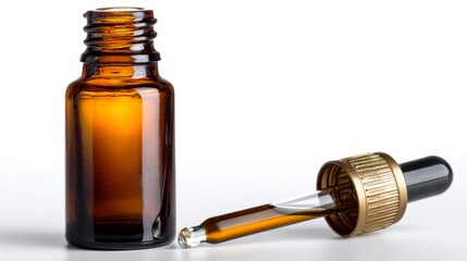 Brown Glass Essential Oil Bottle
