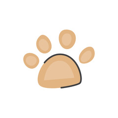 cartoon tan paw
