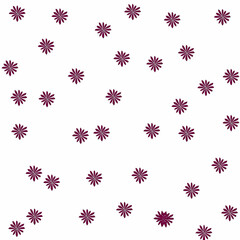 Seamless pattern with floral and snowflake design for festive holiday decorations
