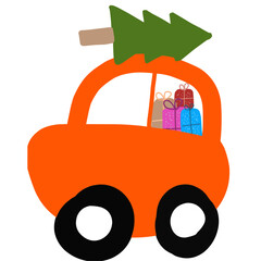 toy car on a white background