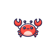 crab vector logo template