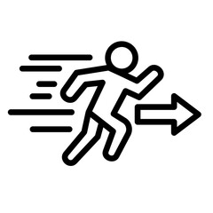 Fast Track Path  Icon Element For Design