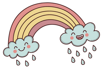 Abstract geometric shapes with vibrant color palette and text elements