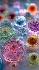 Colorful Microorganisms Art
