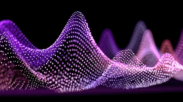 Abstract wavy digital graphic - Powered by Adobe