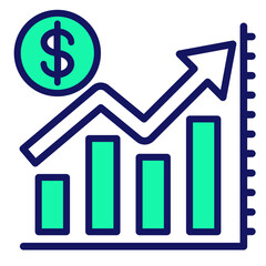 Rapid Revenue  Icon Element For Design