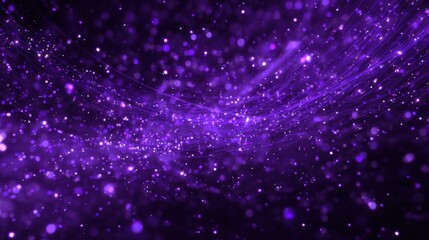 Obraz premium A purple background with purple and blue dots. The dots are scattered all over the background