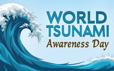 World Tsunami Awareness Day 5 November. High quality