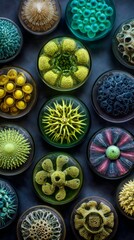 Colorful Microorganisms Art
