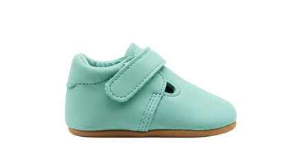 Baby Girls Mint Green Leather Shoes.