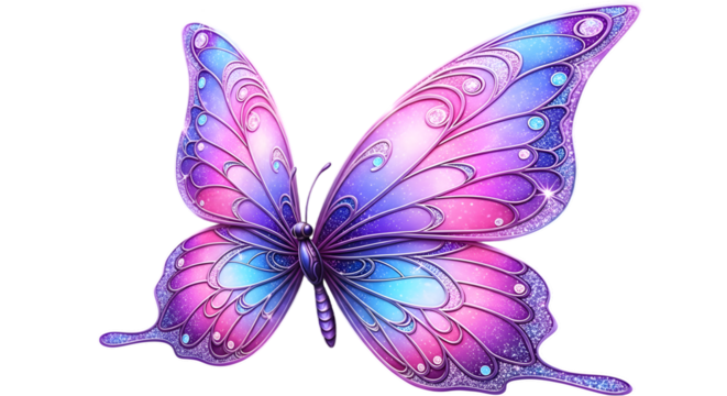 butterfly on white background