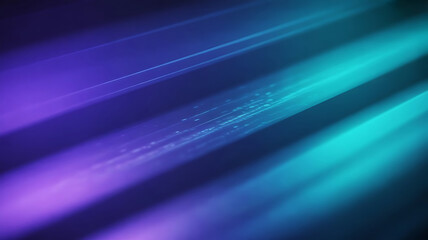 Vibrant Diagonal Gradient of Purple and Teal Light Streams Captures a Modern Futuristic Ambience with Abstract Dynamic Motion and Energetic Composition