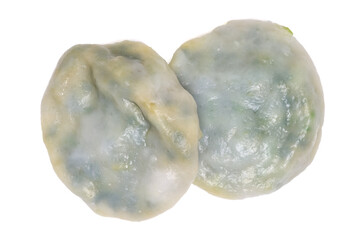 Steamed Dumpling stuffed with Garlic Chives on white background