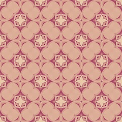Seamless pattern with vintage pink floral ornament, perfect for textile and fabric design
