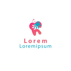 Fototapeta premium tooth dental oral care smile logo design 