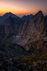Sunrise from Rysy in the Tatra Mountains