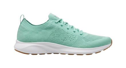 Mint Green Knitted Running Shoe.
