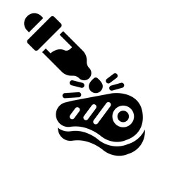 lab grown food Solid icon