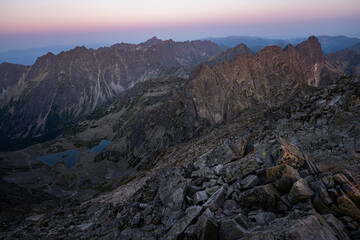 Sunrise from Rysy in the Tatra Mountains