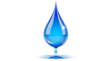 blue water drop
